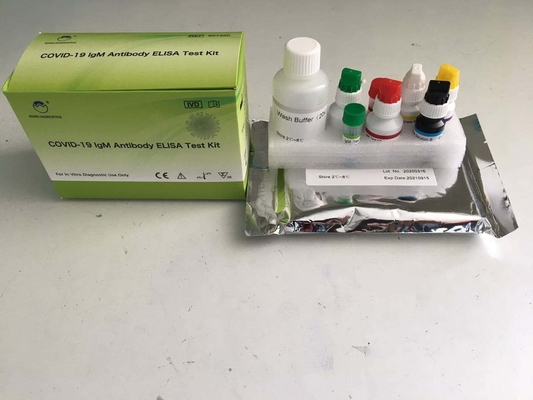 Covid-19 Kit de test d'IgG ELISA Format du kit d'analyse immunosorbente liée aux enzymes