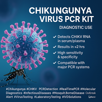 Manuel d'utilisation du kit de test du virus Chikungunya Boîtier en plastique Stabilité 24 mois