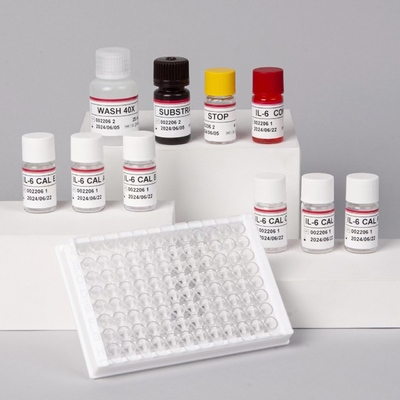 Kit de test IL-6 Interleukine 6 Elisa avec 2 à 3 heures de temps d'essai Biovantion Sérum/Format plasmatique Durée de conservation 18 mois