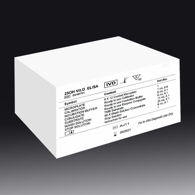 25-OH Vitamine D Kit de test Elisa Détection médicale de haute précision efficace