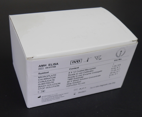 Kit de test AMH ELISA pour le plasma sérique 2-3 heures Temps d'essai 2-8.C Température de stockage
