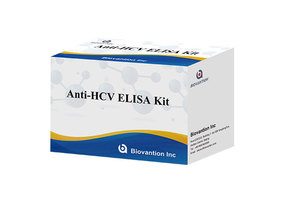 Kit de test Elisa anti-VHC avec une spécificité élevée pour 96 tests et un temps d'analyse de 1,5 à 3 heures