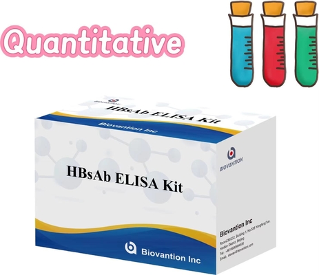 HBsAb Kit de test ELISA quantitatif Réactif de diagnostic en vitro lié à l' enzyme (réactifs IVD)