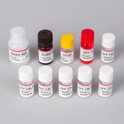 AFP Alpha Fetoprotein Elisa Test Kit Produits liés aux enzymes Temps de transport court