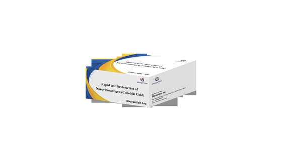Sensitivité à la détection rapide du test de norovirus igM Cassette de test rapide en or colloïdal