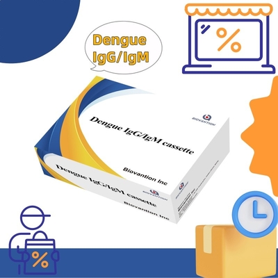 Test rapide IgG / IgM de la dengue avec une durée de conservation de 24 mois et une sensibilité élevée