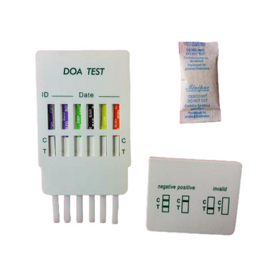 Test rapide de l' urine à plusieurs médicaments Test rapide de l' or colloïdal cassette pour le diagnostic