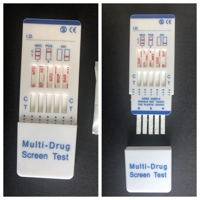 Test rapide de l' urine à plusieurs médicaments Test rapide de l' or colloïdal cassette pour le diagnostic