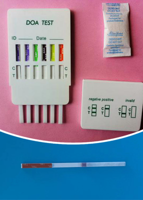 Test rapide de l' urine à plusieurs médicaments Test rapide de l' or colloïdal cassette pour le diagnostic