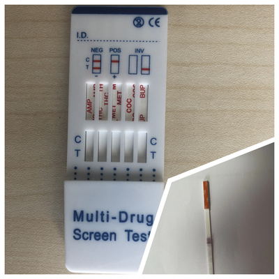 Test rapide de l' urine à plusieurs médicaments Test rapide de l' or colloïdal cassette pour le diagnostic