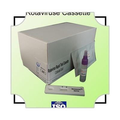 Test rapide de rotavirus par voie intraveineuse en cassette d'or colloïdal pour le diagnostic hospitalier 2-30C Durée de conservation 24 mois