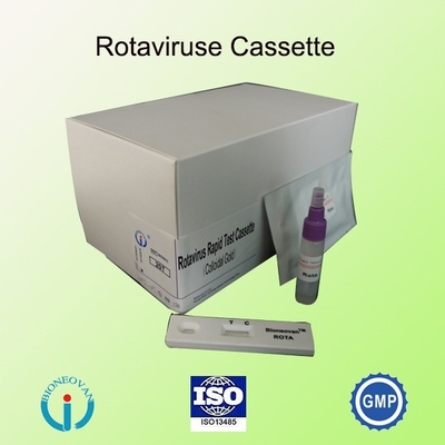 Test rapide de rotavirus par voie intraveineuse en cassette d'or colloïdal pour le diagnostic hospitalier 2-30C Durée de conservation 24 mois