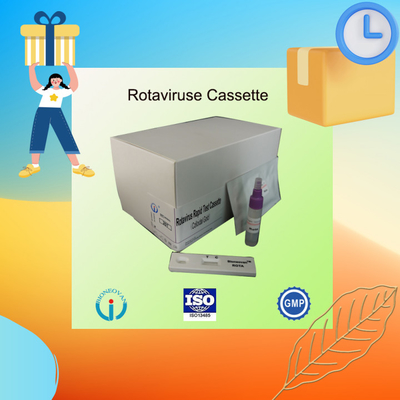 Test rapide de rotavirus par voie intraveineuse en cassette d'or colloïdal pour le diagnostic hospitalier 2-30C Durée de conservation 24 mois