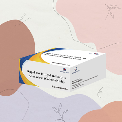 Test rapide IgM pour adénovirus hautement sensibles Test rapide d'or colloïdal pour professionnels de la santé
