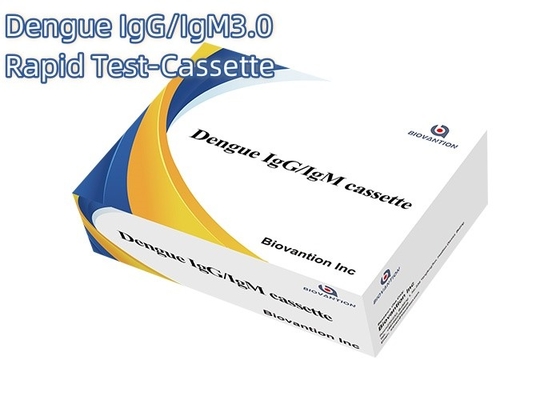 Cassette de test rapide de la dengue pour la détection des maladies sensibles avec une durée de conservation de 24 mois