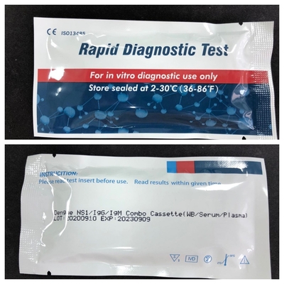 Cassette de test rapide de la dengue pour la détection des maladies sensibles avec une durée de conservation de 24 mois