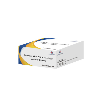 Test rapide de l'or colloïdal sur cassette d'anticorps du virus de Coxsackie A16 CVA16-IgM