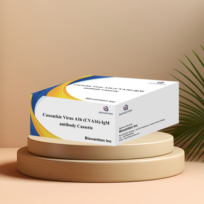 Test rapide de l'or colloïdal sur cassette d'anticorps du virus de Coxsackie A16 CVA16-IgM