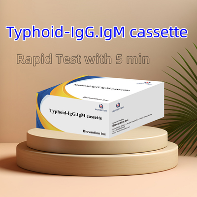 Vente à chaud IgM IgG pour les laboratoires Hôpitaux Kit de test sanguin rapide de la fièvre typhoïde