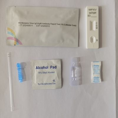 Réactif de test rapide pour le virus de la variole du singe Réactif de test rapide pour usage domestique Méthode de l'or colloïdal