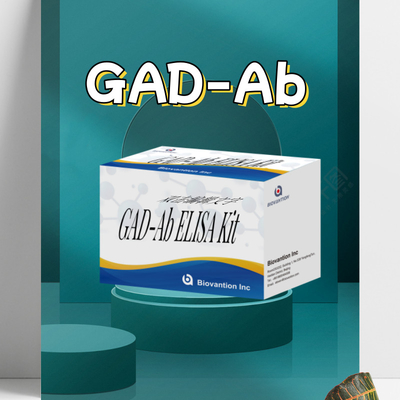 Test ELISA GAD Anticorps décarboxylase d'acide glutamique réactif de diagnostic médical pour l'homme avec test 96