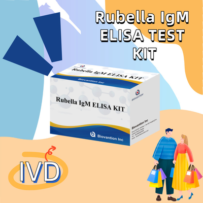 Kit de test Elisa pour la rubéole Outil de détection IgM pour les anticorps IgG de la rubéole utilisés chez l'homme