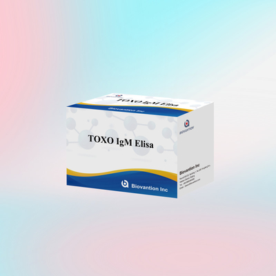 TOXO IgM Elisa Kit pour l'usage humain Kit de test de réactif de diagnostic avec 96 kits