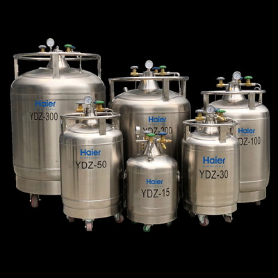 Récipient d'azote liquide biomédical de laboratoire médical auto-pressurisé