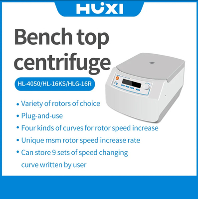 Centrifugeuse de laboratoire HUXI Centrifugeuse 50ml/15ml/10ml Centrifugeuse de laboratoire à basse vitesse