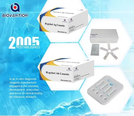 Anticorps H. Pylori Ab Kit de test rapide à bandeau Kit de diagnostic pour la détection de l'infection par Helicobacter Pylori