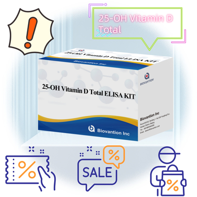 Kit de test Elisa 25-OH vitamine D sensible à la mesure quantitative des taux de 25-hydroxyvitamine D dans le sérum ou le plasma évaluant le statut de la vitamine D et soutenant