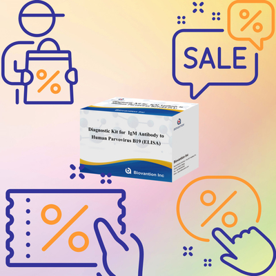 Kit de diagnostic pour le parvovirus humain B19 IgM ELISA d' anticorps idéal pour l' érythème infectieux et les complications pendant la grossesse