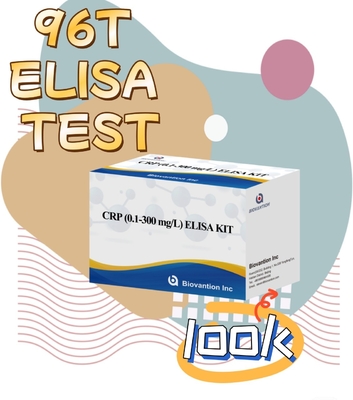CRP précis 0,1-300 mg/l Kit de test Elisa pour la détection sensible des substances biologiques