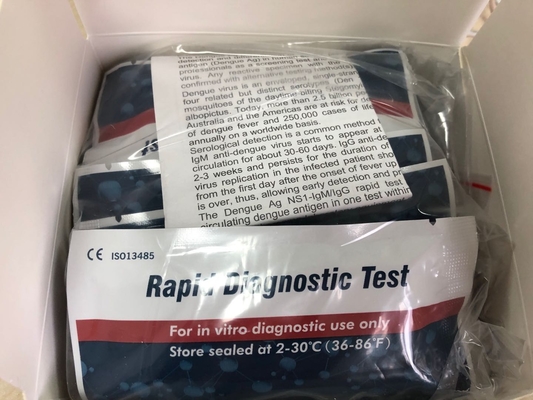 Le kit de dépistage rapide de la dengue NS1 pour un diagnostic in vitro est une étape.
