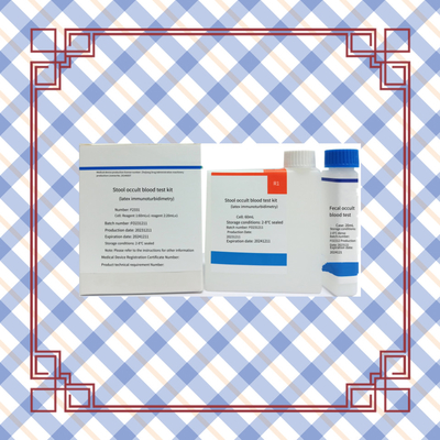 Test biochimique FOB Faecal occult Blood Quantitative Determination Kit de test sanguin avec 96 tests