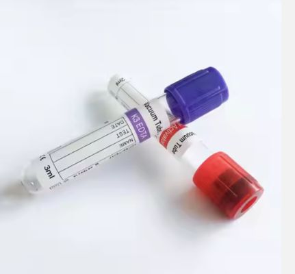 TUBES DE PRÉLÈVEMENT SANGUIN SOUS VIDE JETABLES EDTA K2 EDTA K3 Vacutainer