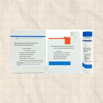 Réactif ASO de haute sensibilité avec 96 tests utilisant la méthode immunoturbidimétrique au latex pour un diagnostic précis