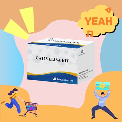 Kit de test ELISA CA125 à haute sensibilité avec 96 tests et 1 heure de temps d'essai pour un diagnostic précis du cancer