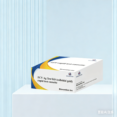 Kit de test rapide pour le calicivirus félin (FCV) à l'or colloïdal pour usage clinique et domestique