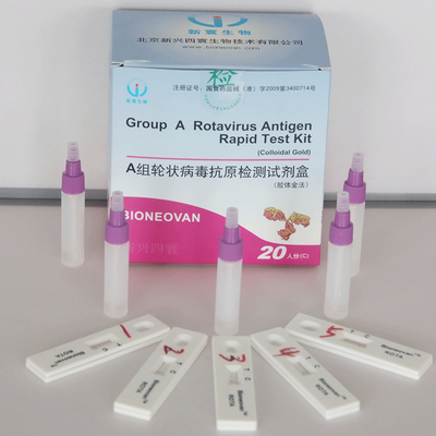 spécimen de résidus de Kit Colloidal Gold Rapid Test d'essai du Rotavirus 20pcs
