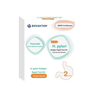 Test rapide H. pylori pour la famille Gollid, méthode dorée, kit de détection d'Helicobacter Pylori dans les selles pour autotest