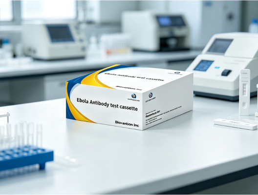 Kit de test rapide du virus Ebola avec méthode à haute sensibilité et à l'or colloïdal pour des résultats de 15 minutes